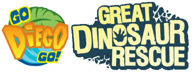 Go, Diego, Go: Great Dinosaur Rescue title screen for Nintendo DS